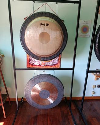gong + stand paiste 