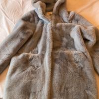 Pelliccia sentetica azzurra