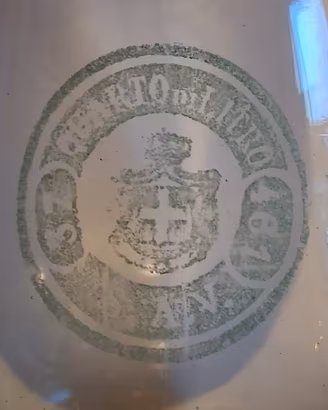 Boccale d'epoca Regno d'Italia quarto di litro