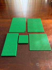 Lego - Lotto di basi e piastre verdi