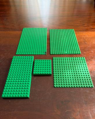 Lego - Lotto di basi e piastre verdi