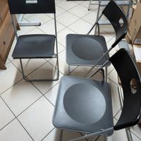 3 sedie pieghevoli come nuove. 