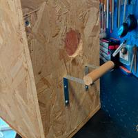 nido per pappagalli in legno