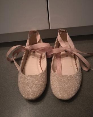 BALLERINE BAMBINA GLITTER ORO