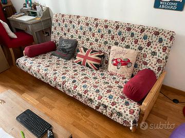 Divano letto Karup, struttura interamente in legno