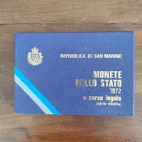 Monete serie ridotta Repubblica di San Marino 1972