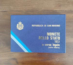Monete serie ridotta Repubblica di San Marino 1972