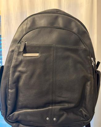 Zaino PC pelle Piquadro nero