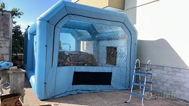 Cabina verniciatura gonfiabile