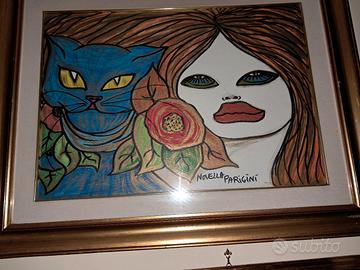 Quadro Olio Novella Parigini