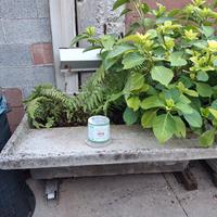 Lavabo in pietra da giardino