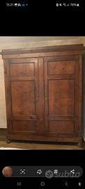  Armadio Antico in Legno Massello Fine '800/900