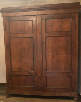  Armadio Antico in Legno Massello Fine '800/900