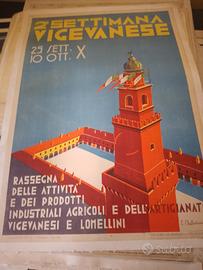 manifesto poster pubblicitario settimana vigevanes