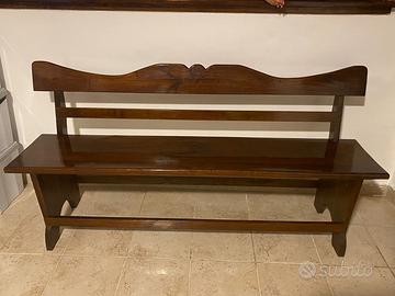Panca in legno massello - stile rustico