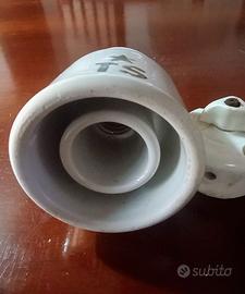 Isolatore e interruttore in ceramica vintage