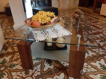 Tavolino soggiorno in vetro temperato