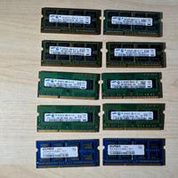 10 pezzi di memorie ram ddr3 so-dimm da 2gb