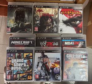 Lotto 9 giochi PS3 perfettamente funzionanti