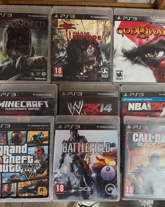 Lotto 9 giochi PS3 perfettamente funzionanti