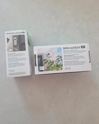 videocamera di sicurezza e campanello smart blink