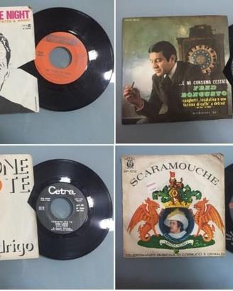 Lotto 4 dischi vintage 45 giri in vinile