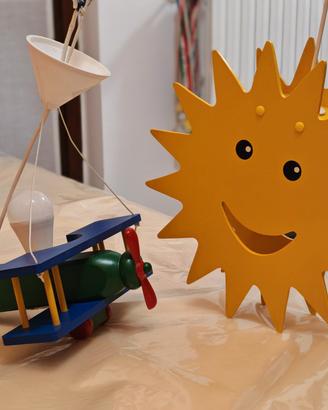 Coppia di lampadari cameretta