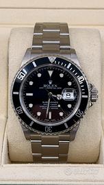 Rolex submariner 16610 no fori 2006 full set