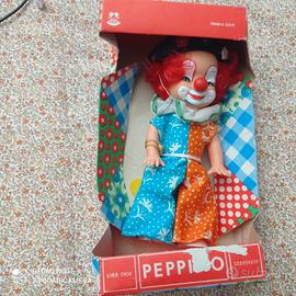 Bambola ARI pagliaccio Peppino anni 70 vintage epo