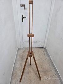 cavalletto da pittori in legno h 1,50