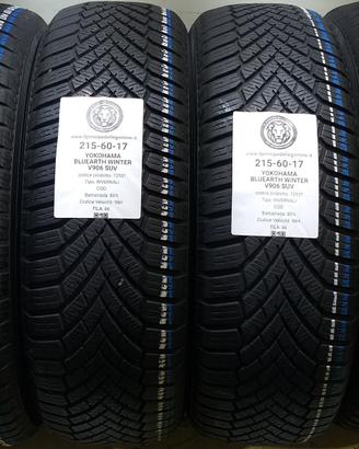4 GOMME 215 60 17 YOKOHAMA A72531