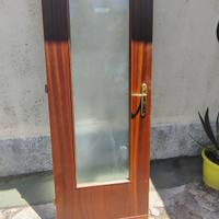Porte interno in mogano vetro