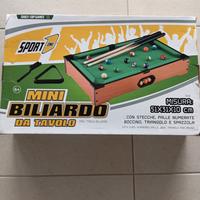 Mini Biliardo da tavolo, con stecche