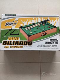 Mini Biliardo da tavolo, con stecche