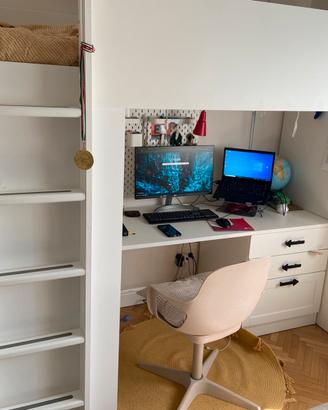 Letto soppalco ikea smastad smontato