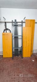 scaffalatura legno ferro