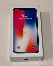 Apple iPhone X - 64GB - Space grey (Sbloccato) (MQ