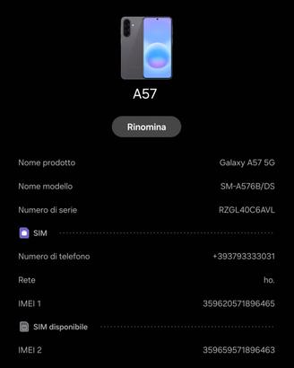 SAMSUNG A57 5G 256GB