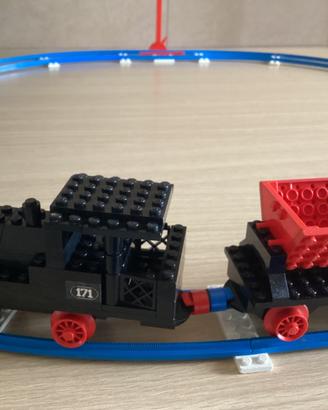 LEGO TRENO 171 A SPINTA, SENZA MOTORE.