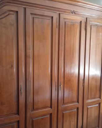 camera da letto matrimoniale in legno noce