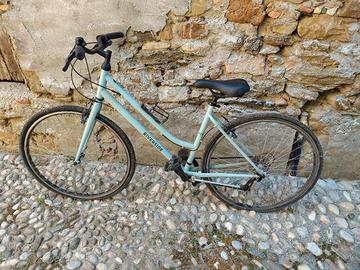 Bicicletta riverside con ruota bucata 