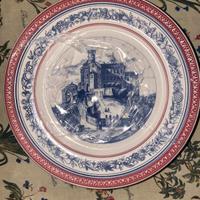 6 piatti decorati - litografia di Gonin