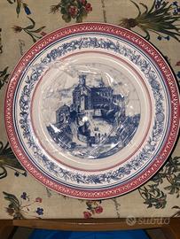 6 piatti decorati - litografia di Gonin