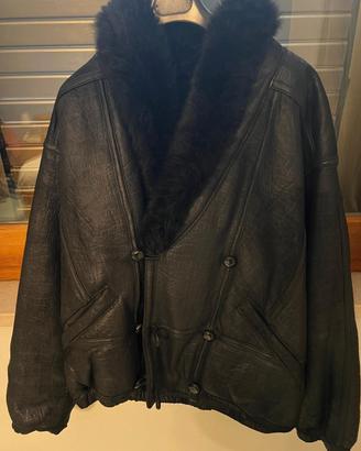 Giubbotto vintage in vero montone shearling – pell