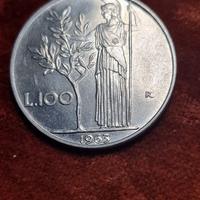 moneta 100 lire 1963 minerva fdc.