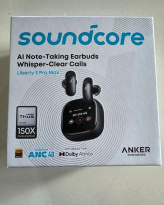 Soundcore Liberty 5 Pro Max nere + cover tpu