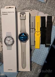 Samsung Galaxy Watch 6 Classic 47mm + 4 Cinturini
