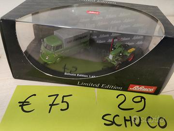 Gift set SCHUCO Trattore FENDT con camioncino VW. 