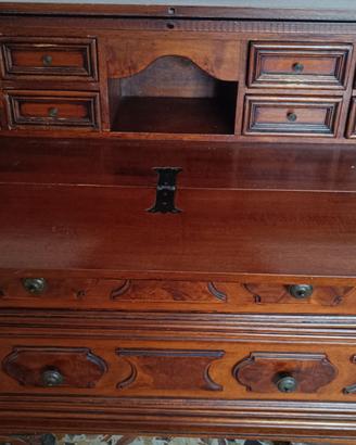 Elegante scrivania secretaire in legno massello