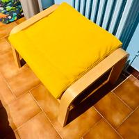 Poltrona  + pouf poggia piedi Pong Ikea